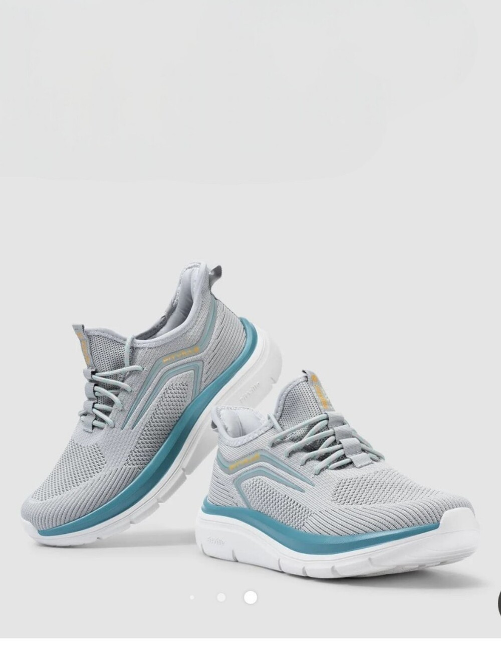 Fitville NEW Men's Cloud Wanderer Size 12 Extra Wide -Slip On- Gray & Teal